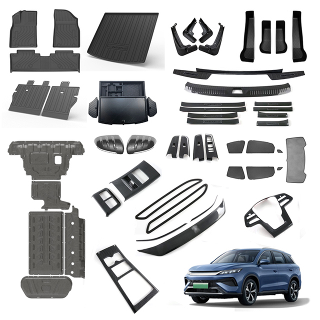 Exterior Interior Kits for BYD Song Pro 2025 Car Mat Mudguard Window Visor Trunk Cover Curtain Storage Box EV Car Accessories