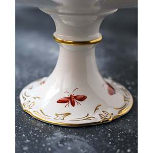Base para Pastel de Porcelana China con Diseño Floral y de Aves de Coalport, Inglaterra, para Decoración de Mesa de Bodas - Product Image 2