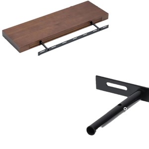 Wooden <b>Wall</b> <b>Mounted</b> <b>Shelf</b> Rectangle Float Design For Living Room Storage Neatening - Product Image 3