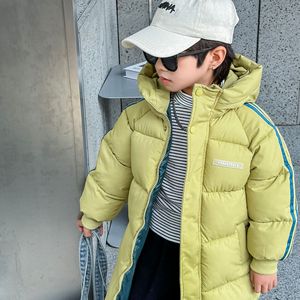 Nuova Giacca Imbottita Casual con Cappuccio Ecologica per Bambini e Bambine, Cappotto Invernale Lungo e Caldo con Cerniera - Product Image 3