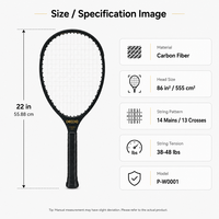 Raquette DECOQ TYPTI entièrement en fibre de carbone - Logo personnalisé, légère, portable, écologique, raquette de padel de compétition