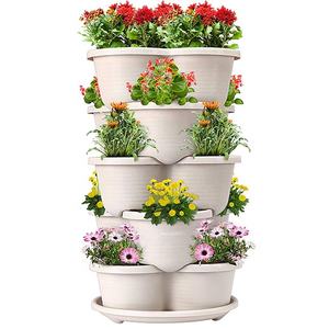 Jardinière suspendue à 5 niveaux pour fraises et herbes, en plastique, décoration extérieure pour la maison, fournitures <span class=keywords><strong>de</strong></span> jardinage, pots et jardinières pour fleurs - Product Image 5