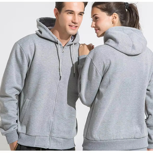 Custom Logo Print Lined Knitted Cotton Blank Casual Luxury Hoodies Tracksuit <b>Men</b> Pullover <b>Grey</b> Cheap <b>Sweatshirt</b> - Product Image 1