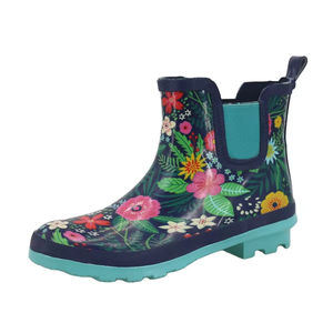 Bottes <span class=keywords><strong>de</strong></span> <span class=keywords><strong>pluie</strong></span> Chelsea imperméables pour femmes, antidérapantes, à la cheville, couleur personnalisée OEM et ODM, pour l'extérieur, modèle YL3572 - Product Image 1