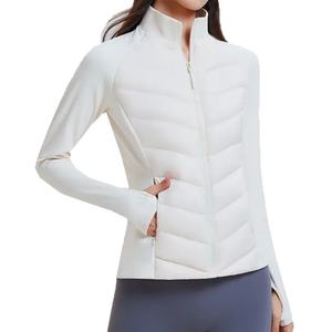 เสื้อโค้ทไหมพรมสำหรับผู้หญิง ระบายอากาศได้ดี สีดำ คอตั้ง ปิดด้วยซิป ให้ความอบอุ่น สวมใส่สบาย - Product Image 1