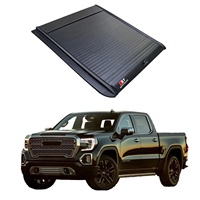 Couverture de benne de camionnette rétractable en aluminium à installation facile pour GMC SIERRA 2018, accessoires de benne pour GMC Sierra 5.8
