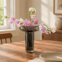 Vente en gros d'accessoires de décoration moderne Vase de table minimaliste pour épissure de verre Art Design