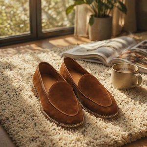 Mocassins décontractés pour hommes en cuir véritable et daim, style Old Money, respirants, antidérapants, confortables, toutes saisons, 2027 - Product Image 1