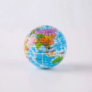 Global Balls Fidget Jumbo Pu Foam Earth Map Kawaii Stress Slow Rising Squishy Ball Squeeze Toys - Product Image 3