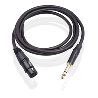 Câble audio pour microphone et guitare, 6,35 mm vers XLR femelle, convertisseur stéréo équilibré, adaptateur, gaine en PVC, en stock
