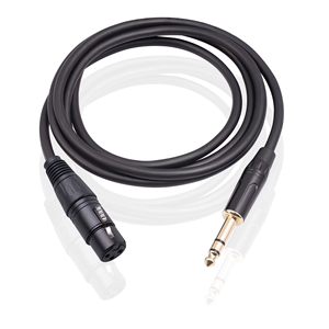 Cabo de Áudio para Microfone e Guitarra 6.35MM para XLR Fêmea, Adaptador Conversor Estéreo Balanceado com Revestimento em PVC, Em Estoque - Product Image 5