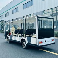 Nouveau modèle de mini-bus électrique touristique 8-17 places, écologique, climatisé, autonomie 80-100 km, vitesse 15-30 km/h
