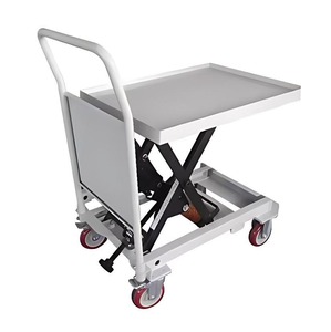 Mobile spring Lever Lift <b>Table</b> self-balancing lifting non-powered automatic lifting trolley adjustable compression spring - Product Image 1