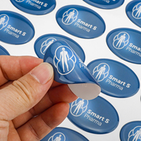 Autocollants dôme en polyuréthane non jaunissant imprimés étanches personnalisés Étiquettes transparentes en résine PU Autocollants logo 3D en forme de dôme en époxy