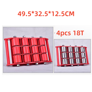 6 टन स्टील कार्गो ट्रॉली फर्नीचर लिफ्टर 4 पीसी मोवर रोलर्स भारी शुल्क संयंत्र परिवहन ट्रॉली फैक्टरियों ओम/ओडम समर्थित - Product Image 5