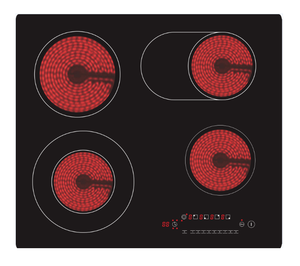 <span class=keywords><strong>60</strong></span> <span class=keywords><strong>cm</strong></span> 4 Brûleurs Vitro Céramique Halogène Plaque Chauffante Électrique Infrarouge Poêle - Product Image 2