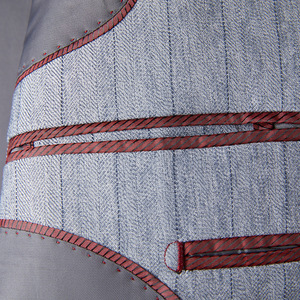 M-4XL nouveaux costumes rayés hommes coréen mince gris clair costumes décontractés trois pièces hommes costumes - Product Image 6