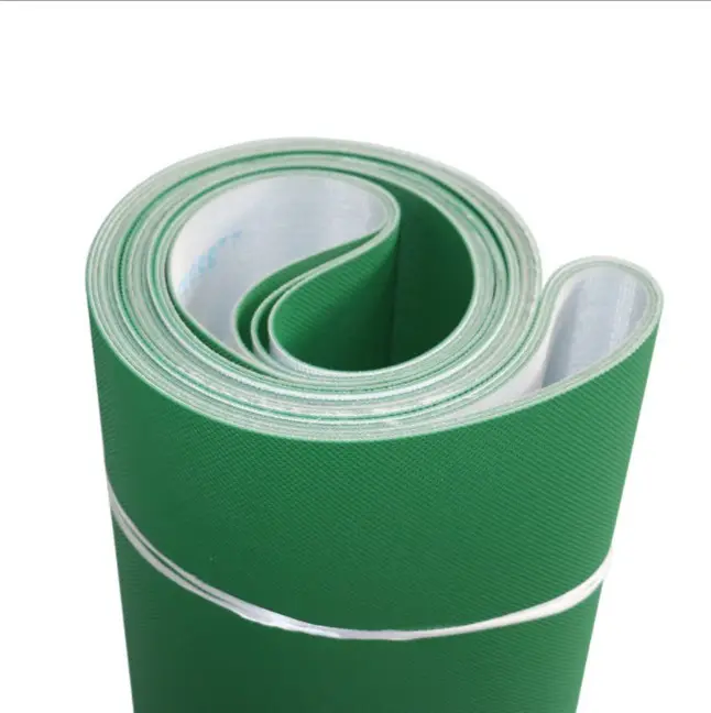 Diamond pattern green pvc non-slip climbing belt green small checkered pattern conveyor belt