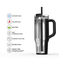 ANSHENG Fabricant Direct – Tasse en Acier Inoxydable 40oz, Mug de Voyage Isotherme Sous Vide 40oz avec Poignée