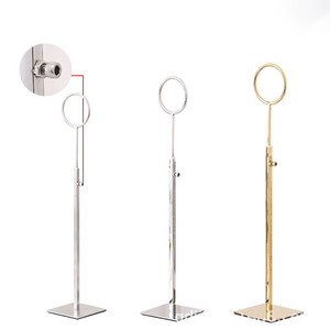Présentoir en métal debout de Table au détail haut de gamme <span class=keywords><strong>pour</strong></span> écharpe de cravate suspendu cintre en métal doré brillant cravate soie Hijab présentoir - Product Image 4