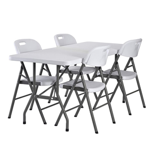 Silla Plegable de Plástico Blanca y Económica para Exteriores - Product Image 3