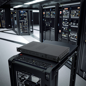 Oem tùy chỉnh 482*44.5-300 mét Đen Anodizing sandblast thiết bị điện tử bao vây mạng viễn thông <span class=keywords><strong>1U</strong></span> khung máy chủ - Product Image 6