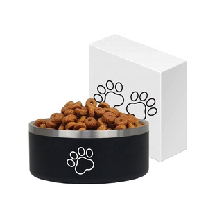 Ciotola per cani con Logo personalizzato 64oz ciotola per animali in acciaio inossidabile isolata sottovuoto 18oz/32oz/42oz/64oz/100oz ciotola per alimenti per animali domestici - Product Image 5