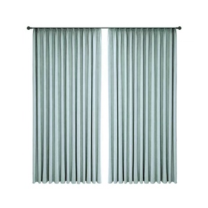 Cortinas Modernas para Sala de Estar, con Pliegues Plegados, 100% Poliéster, Ignífugas, Color Liso, <span class=keywords><strong>en</strong></span> Oferta - Product Image 1