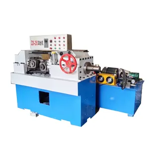 Fully Automatic Hydraulic Spline Shaft Steel Rod Rebar Nail Thread Rolling Screw Bolt Making Machine