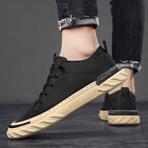 Chaussures en toile pour hommes Ice Silk, nouvelle collection été 2026, baskets décontractées respirantes monobloc à plateforme, chaussures tendance - Product Image 5