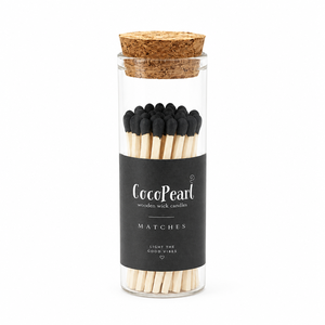 Bocal en verre élégant avec couvercle en liège, allumettes personnalisées avec impression de logo, allumettes décoratives de luxe, cadeau - Product Image 6