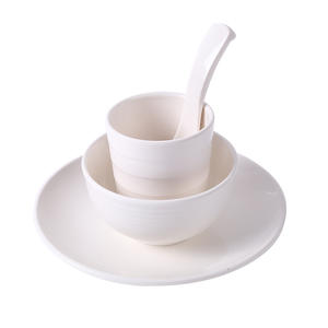 Service de table <span class=keywords><strong>NYX</strong></span> A5 en mélamine imitation porcelaine, peint à la main, style moderne et épuré, ensemble de quatre pièces, épaissi, résistant aux chutes, créatif - Product Image 1