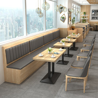 Ensemble de salle à manger rembourré en cuir-Table solide et chaises à dossier rembourrées sur mesure pour banquet d'hôtel et de restaurant de luxe