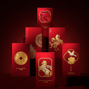 Kişiselleştirilmiş Çin Yeni Yılı Şans Parası Zarfı Sıcak Baskılı Kırmızı Zarf Zarif Tasarım Çin Yeni Yılı Kırmızı Paketleri Kağıt Çanta - Product Image 4