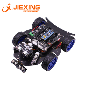 <span class=keywords><strong>Kit</strong></span> de <span class=keywords><strong>voiture</strong></span> robotique STM32-4WD 4 roues motrices programmable DIY Développement Compétition ARM Maker Education nouveau - Product Image 4