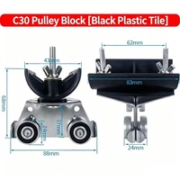 Chariot de suspension robuste pour grue, porte-câble réglable, antirouille, en acier inoxydable 304 pour câble d'alimentation rond/plat