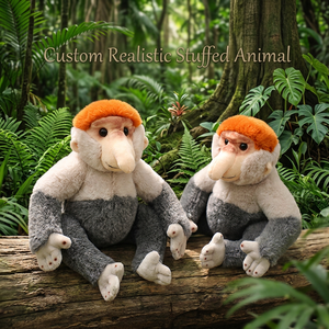Peluche de Mono Simulador Personalizado, Juguete de Peluche Realista de 33cm con Relleno de Algodón PP Suave, Alivia el Estrés, Souvenir de Zoológico y Punto Turístico - Product Image 1