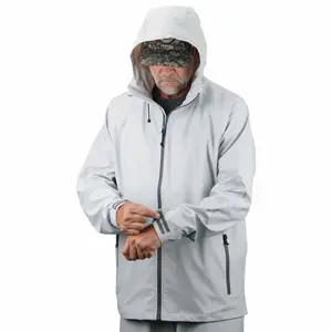 Individuelle Herren-Outdoor-Angelnjacke Angelnbekleidung wasserdichte Jacke mit PU-Beschichtung leichte Kapuzenjacke Seemann