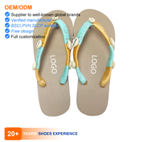 Vente en gros de tongs pour femmes, tongs de plage bohèmes en coquillages, tongs d'été faites à la main, logo personnalisé OEM ODM, faible MOQ, Chalas