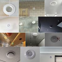 En stock, prêt à être expédié, diffuseur de plafond ABS 75 mm, nouveau, universel, pour système HVAC, sortie d'air