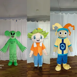 Disfraz de Mascota de payaso y personas humanas personalizadas de alta calidad, disfraz de Mascota de Halloween con personaje de dibujos animados para adultos
