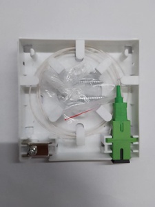 Presa in fibra Ftth <span class=keywords><strong>Box</strong></span> <span class=keywords><strong>2</strong></span> porte terminale presa a muro Desktop scatola di giunzione in fibra ottica ABS - Product Image 4