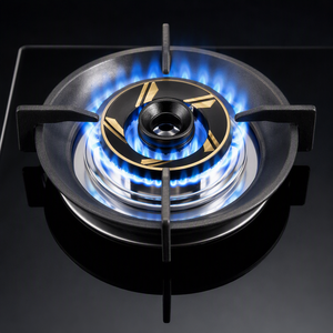 Двухконфорочная газовая варочная панель FFD с прямым струйным нагревом, медные горелки 750x430 мм, полностью герметичная, класс энергоэффективности A+, стеклянная поверхность, для домашнего использования - Product Image 4