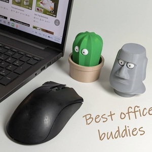<span class=keywords><strong>Porte</strong></span>-clés ouvre-bouteille anti-stress en PVC en forme de cactus avec yeux pressables, imprimé en typographie, pour cadeaux et décoration de bureau - Product Image 4
