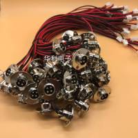 Connecteur d'aviation usiné et soudé, fiche mâle à bride 2 broches 5 conducteurs pour câble de signalisation