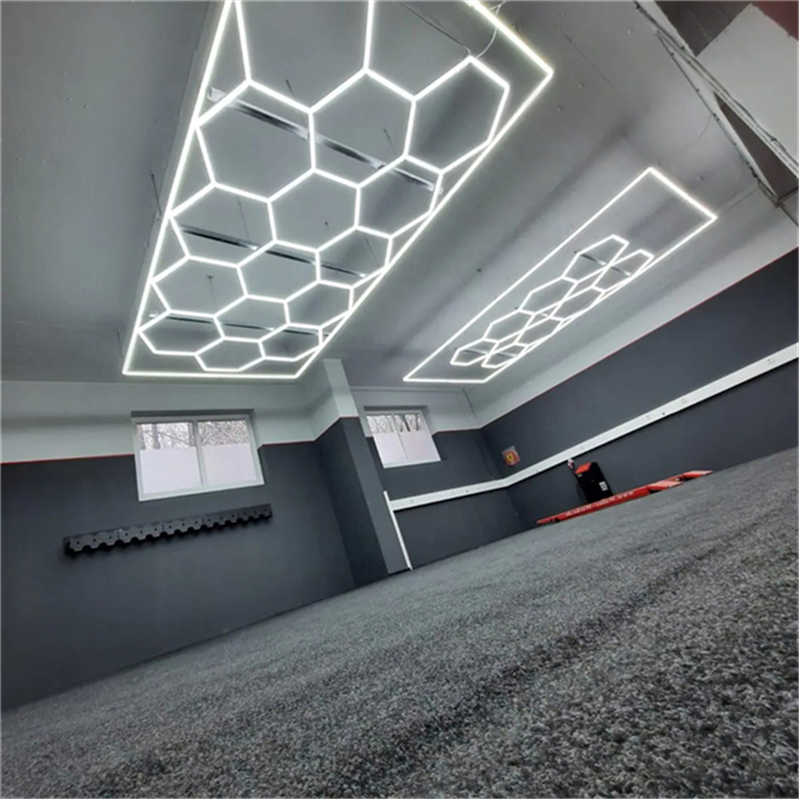 Hot Sell Led Light for Garage Plastic Tube Led Hexagonal Light for Led Work Ceiling Lamp Lights