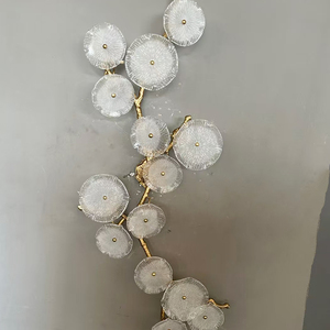 יוקרה מנורת קיר מודרנית מקורה קישוט זכוכית הוביל חדש עם sconce נחושת עבור חדרי אירוח המלון וחדר שינה - Product Image 6