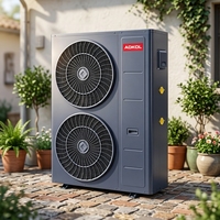 Pompa Panas Air ke Air R32 Grosir Harga Murah Villa Pendingin Pemanas Air 45KW 15P Smart Wifi Hydronic Monobloc EVI
