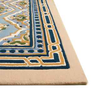 Tapis moderne de luxe antidérapant en laine et viscose touffetés à la main pour la décoration du salon - Product Image 4