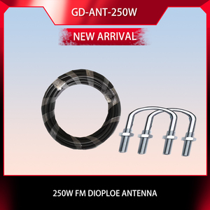 GD-2015-ALL-250W 15W FM phát sóng phát thanh truyền hình + 250W diople ăng ten + đồng trục cablet đài phát thanh QN chip Q9 76-108MHz - Product Image 6